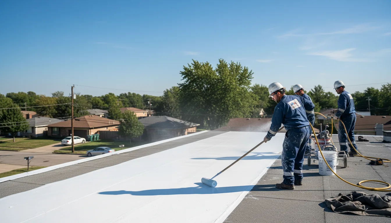 Commercial roof coating in Braggadocio, MO near me